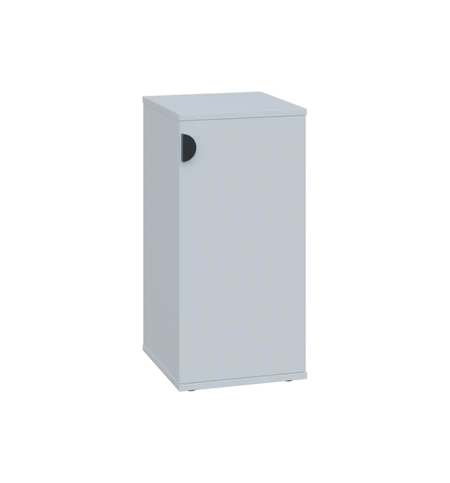 TN 2 - 3D kancelářská skříň, 1-dveřová, pravá, 750x360x400, bílá